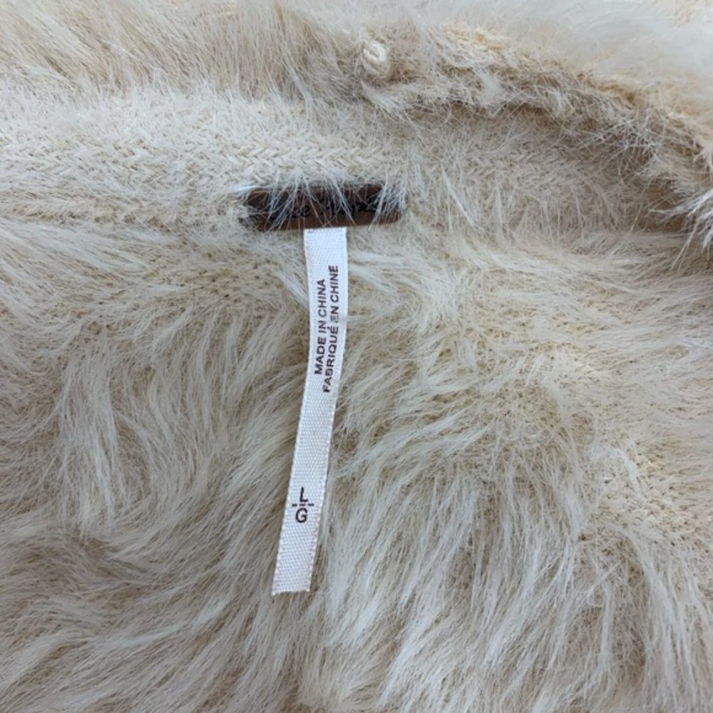 🎁 Free People Faux Fur Cardigan - Picture 4 of 7